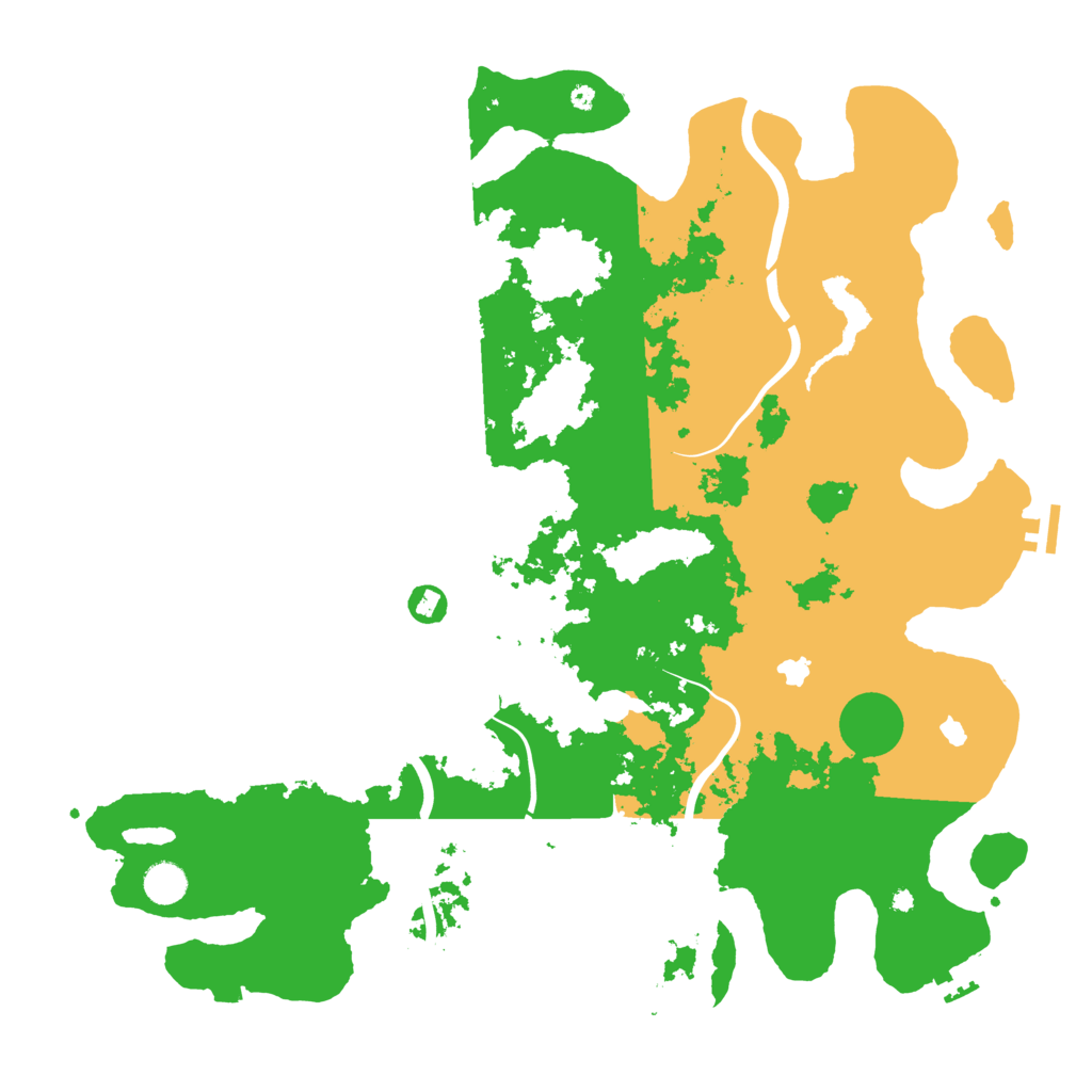 Biome Rust Map: Procedural Map, Size: 4500, Seed: 997746124