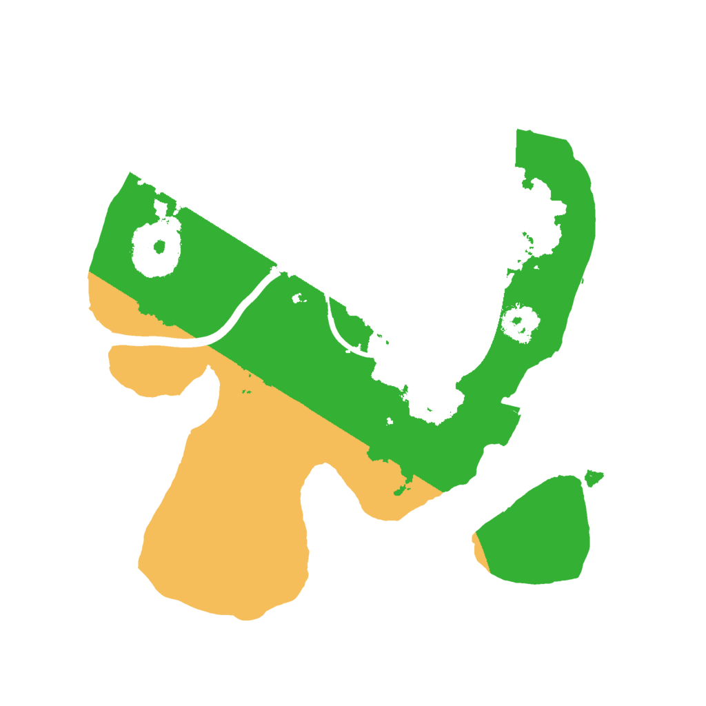 Biome Rust Map: Procedural Map, Size: 2000, Seed: 48421