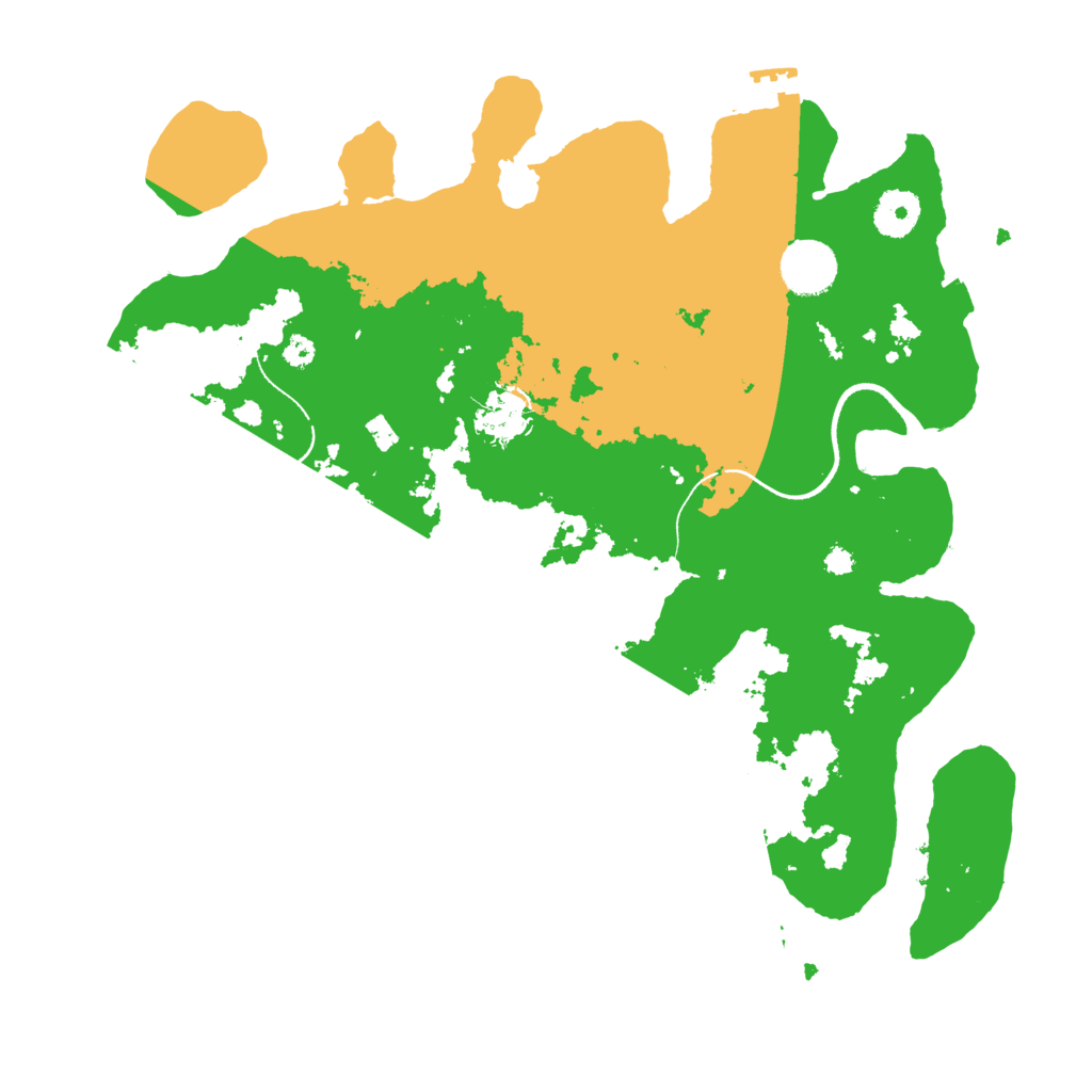 Biome Rust Map: Procedural Map, Size: 3500, Seed: 2025382550