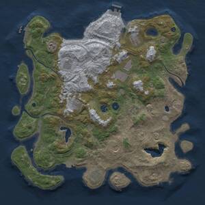 Thumbnail Rust Map: Procedural Map, Size: 4250, Seed: 485730555, 16 Monuments