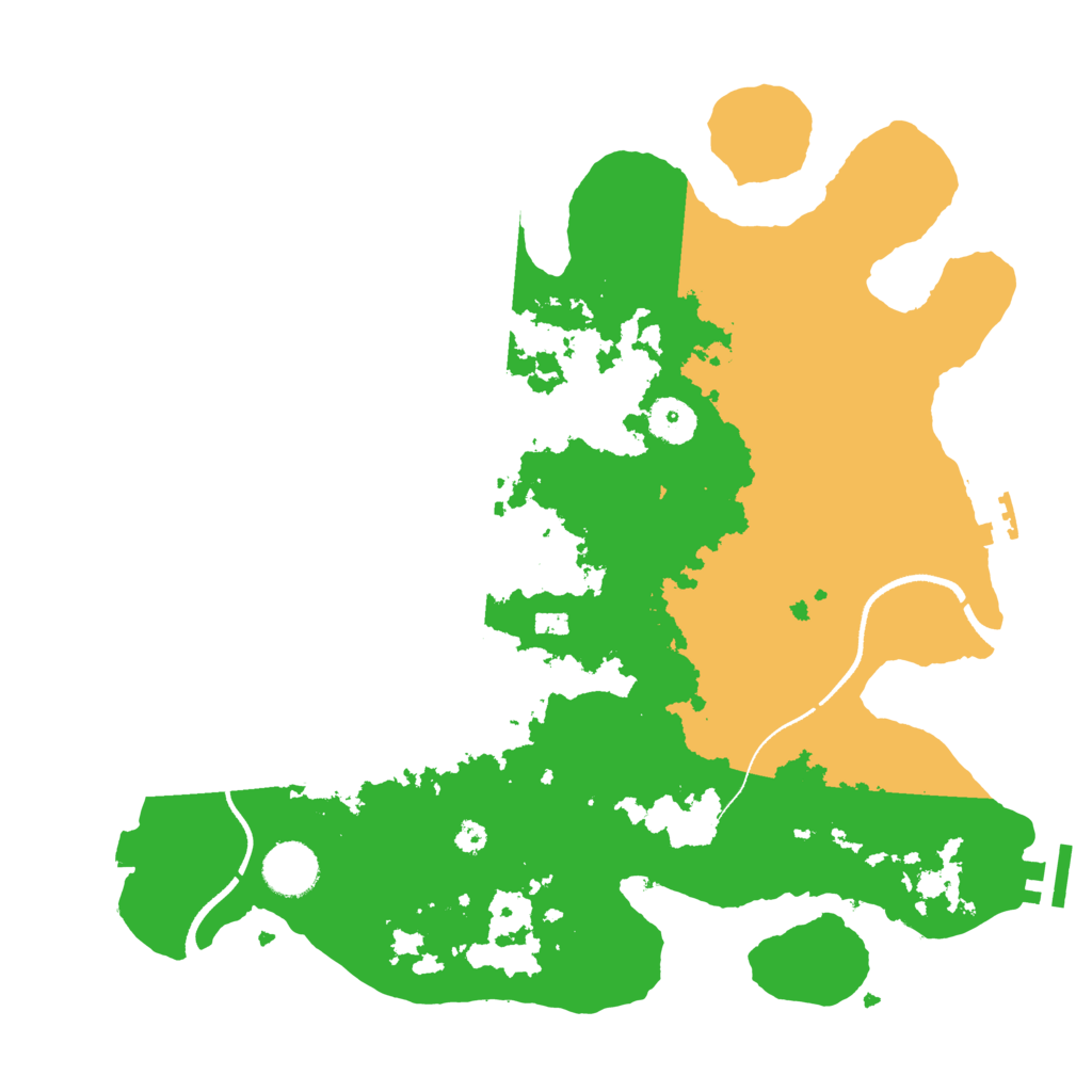 Biome Rust Map: Procedural Map, Size: 3500, Seed: 23290238