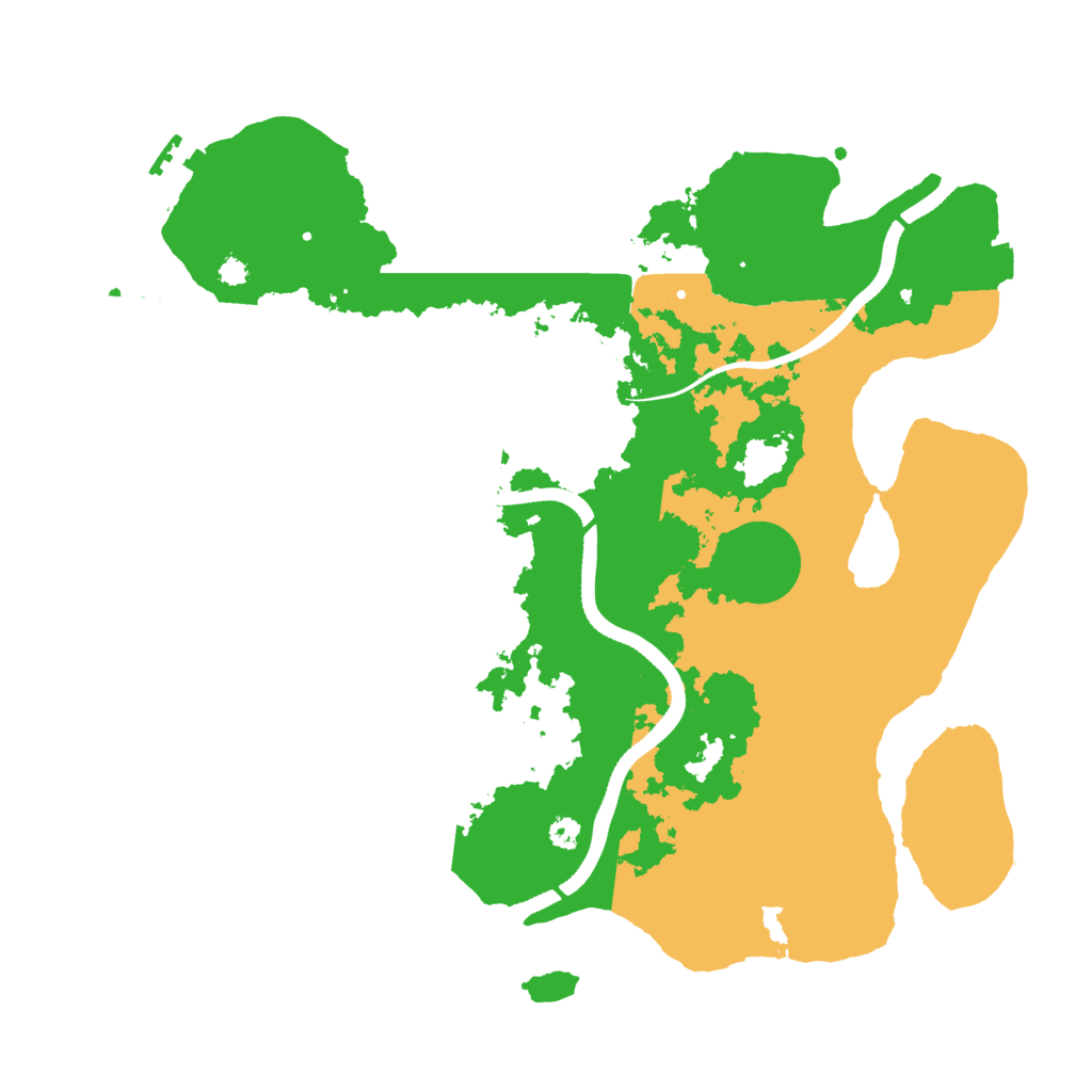 Biome Rust Map: Procedural Map, Size: 3500, Seed: 19093914
