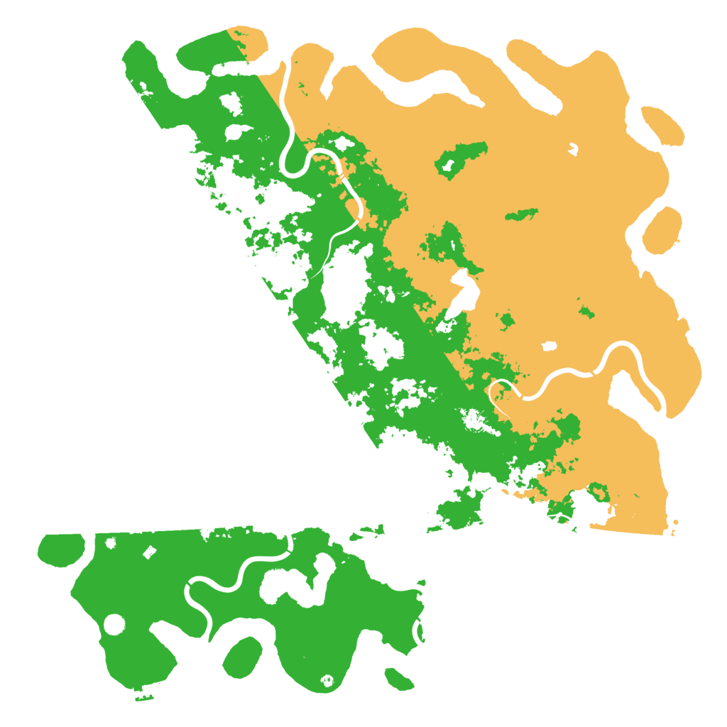 Biome Rust Map: Procedural Map, Size: 6000, Seed: 62064600
