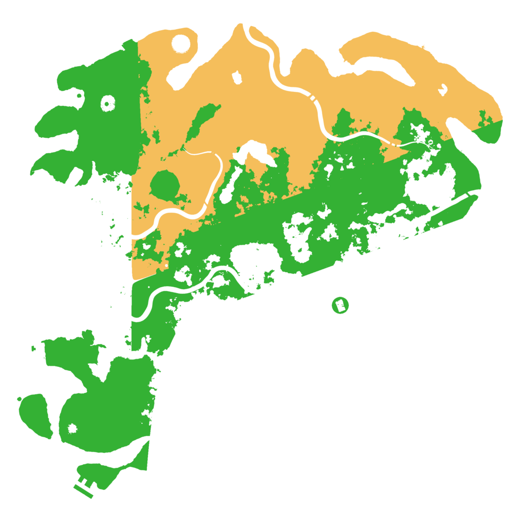 Biome Rust Map: Procedural Map, Size: 5000, Seed: 6575