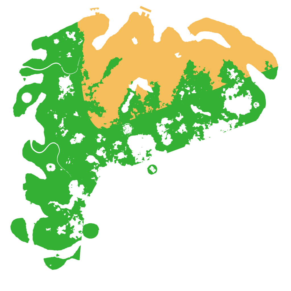 Biome Rust Map: Procedural Map, Size: 5000, Seed: 6575