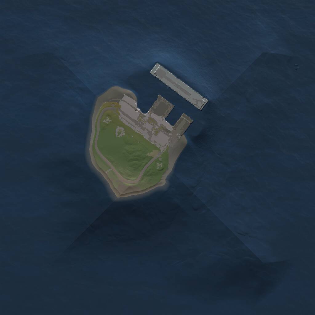 Rust Map: Procedural Map, Size: 1000, Seed: 543213, 2 Monuments