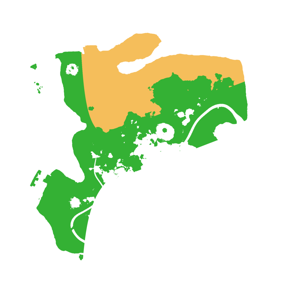 Biome Rust Map: Procedural Map, Size: 2500, Seed: 1126237005