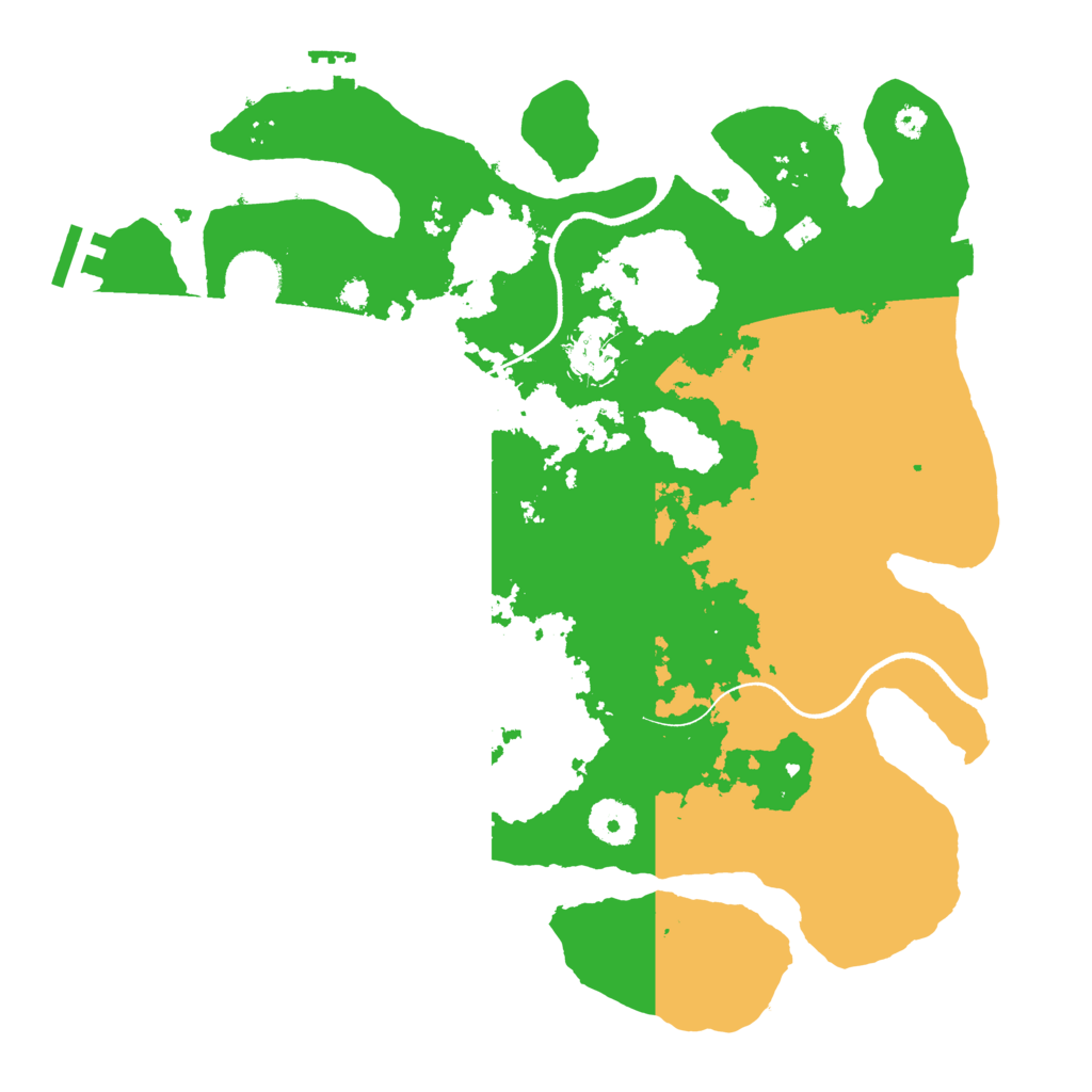Biome Rust Map: Procedural Map, Size: 3500, Seed: 1376390426