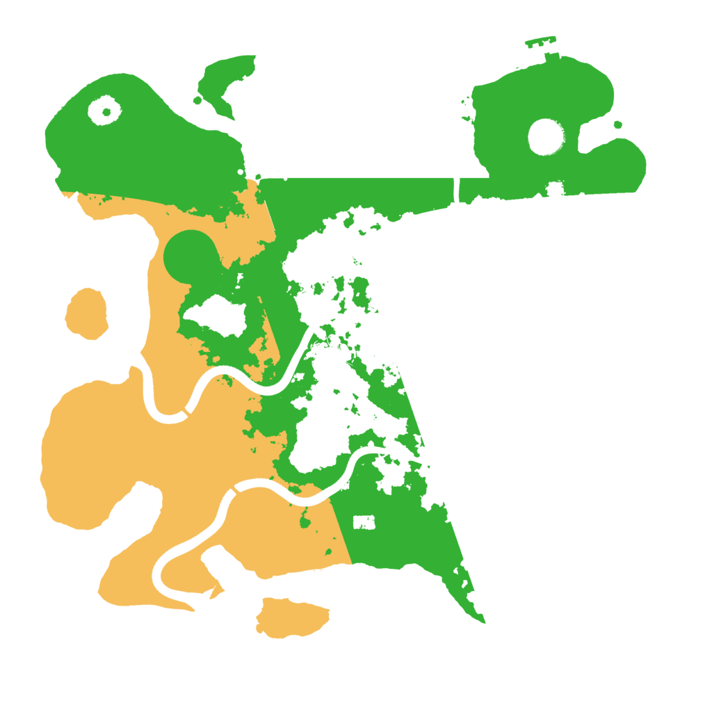 Biome Rust Map: Procedural Map, Size: 3500, Seed: 1837462946
