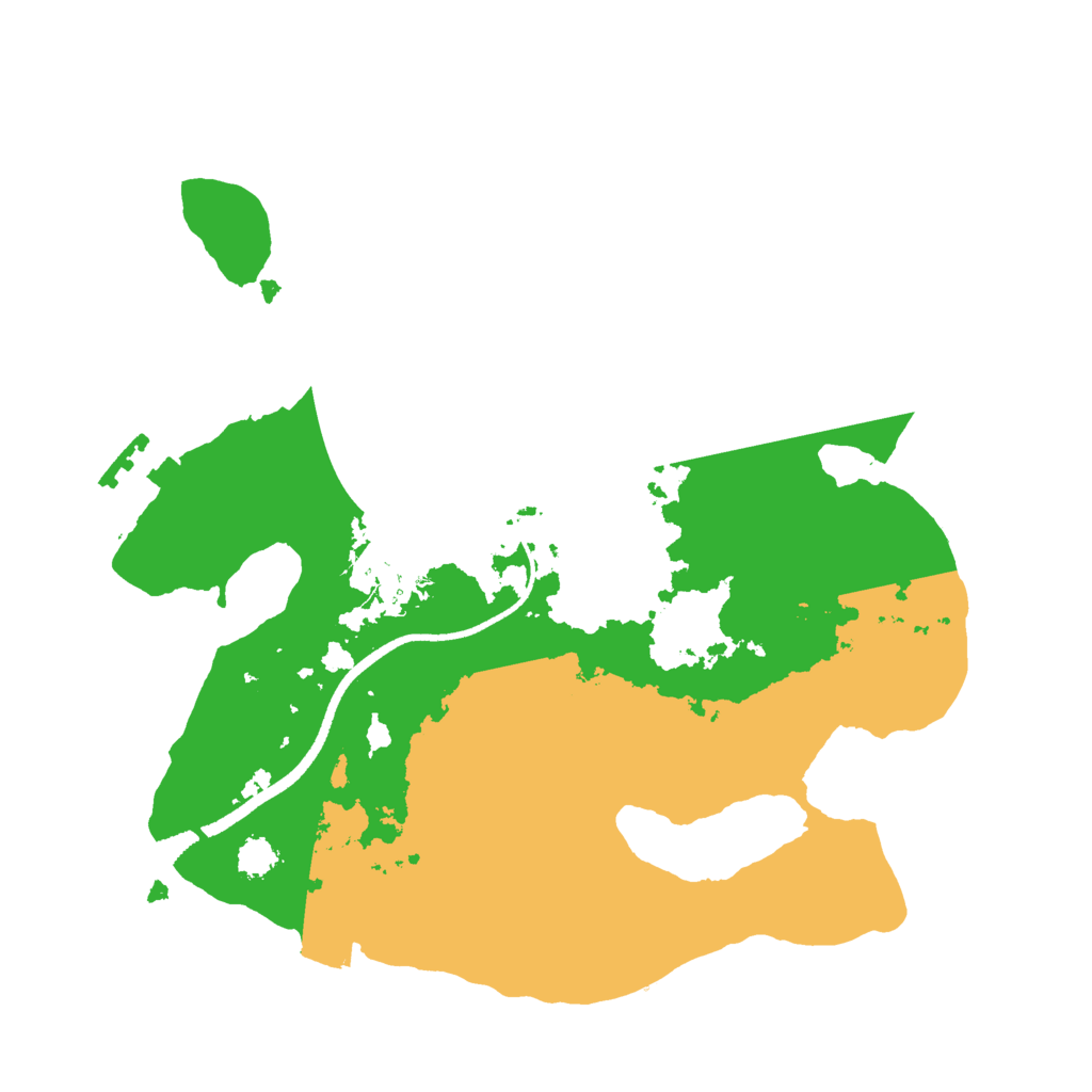 Biome Rust Map: Procedural Map, Size: 2500, Seed: 55446688