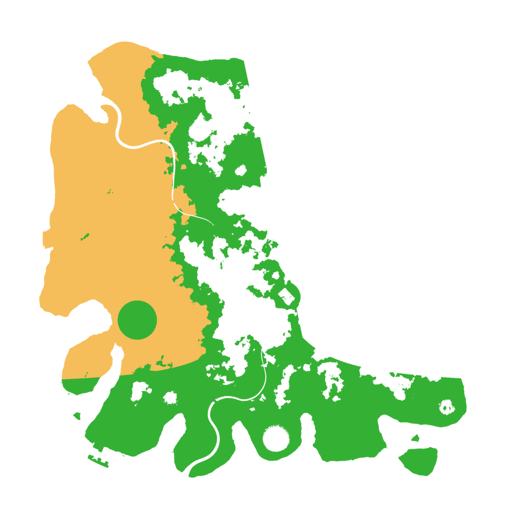 Biome Rust Map: Procedural Map, Size: 3500, Seed: 140395757