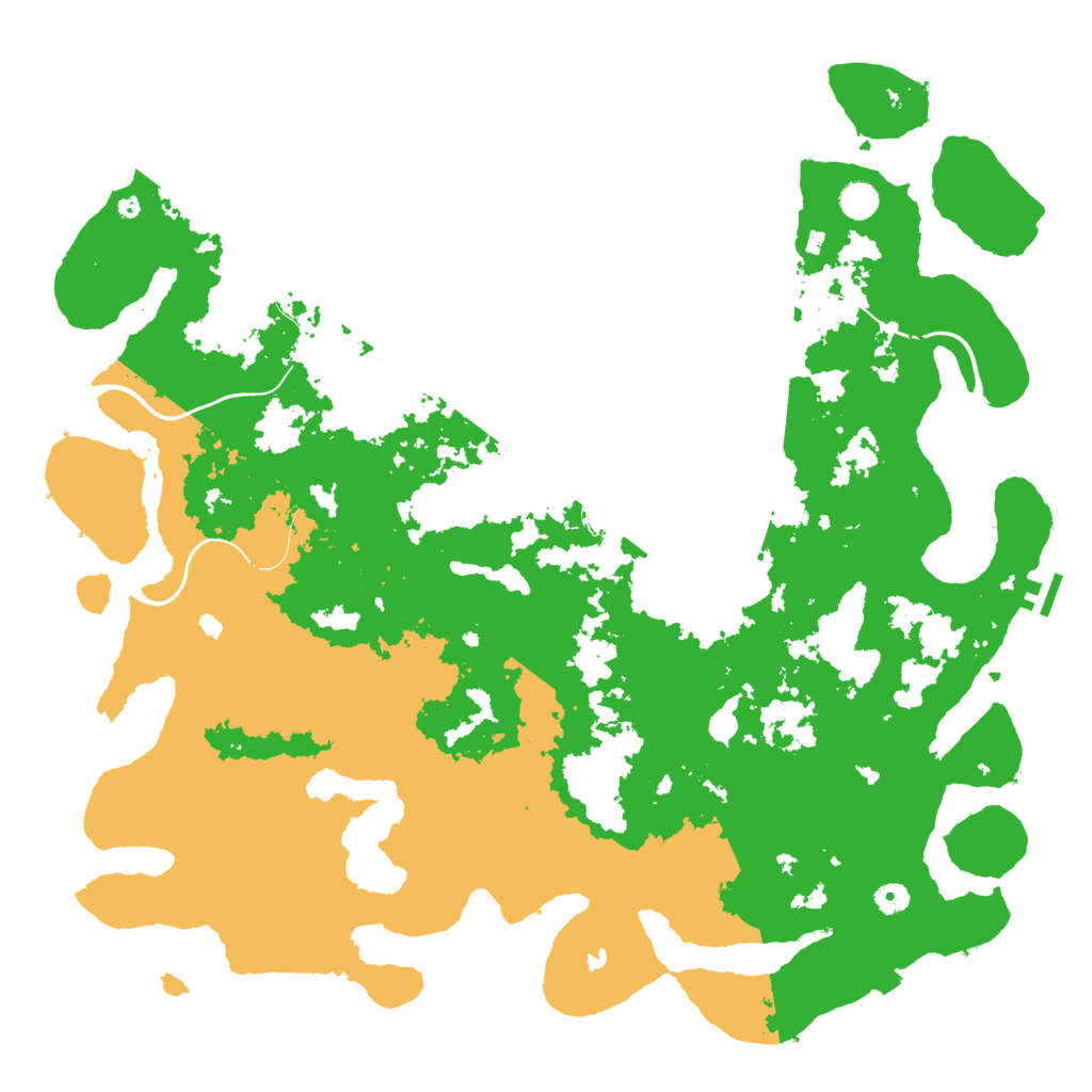 Biome Rust Map: Procedural Map, Size: 5000, Seed: 91305456