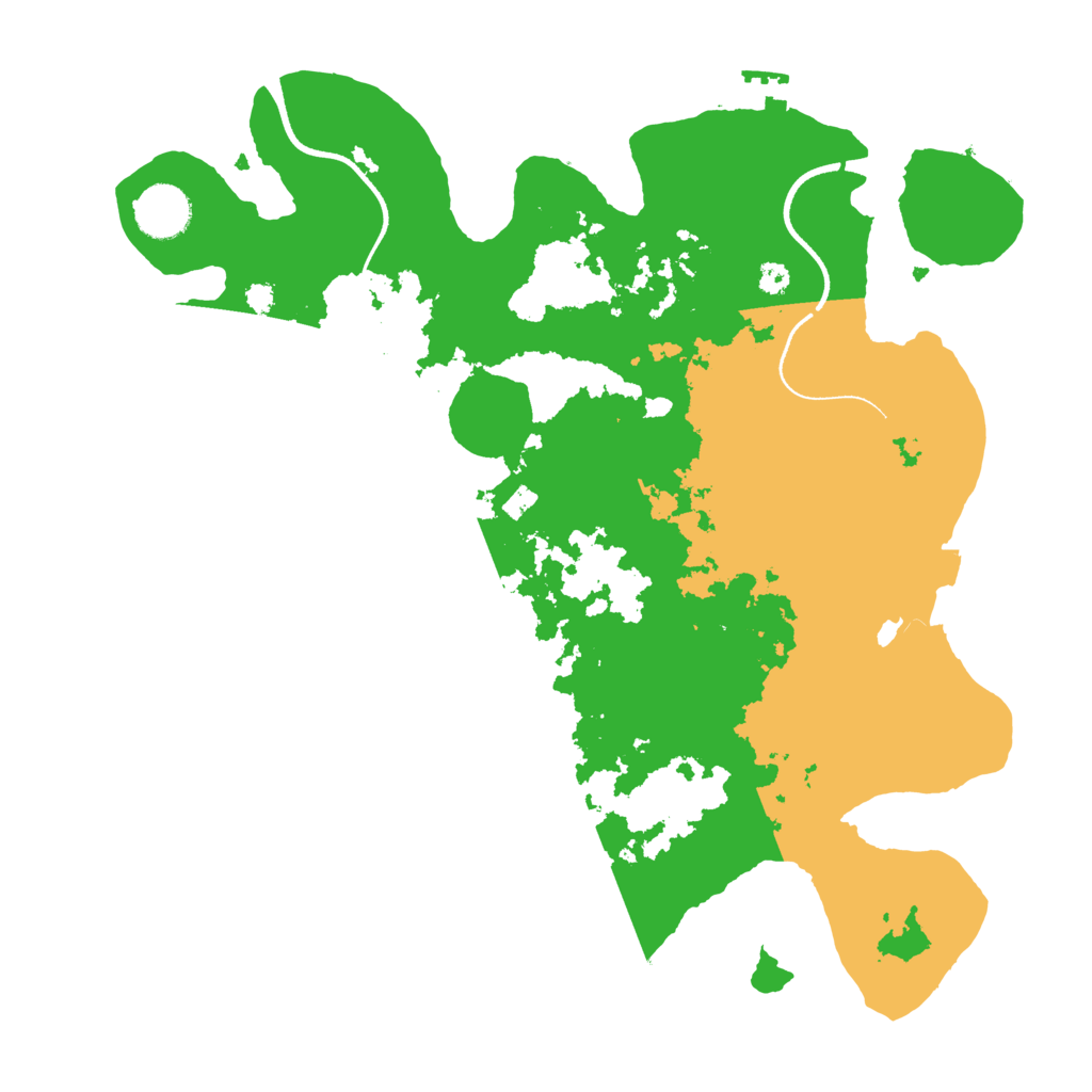 Biome Rust Map: Procedural Map, Size: 3500, Seed: 200695538