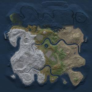 Thumbnail Rust Map: Procedural Map, Size: 3500, Seed: 200695538, 11 Monuments