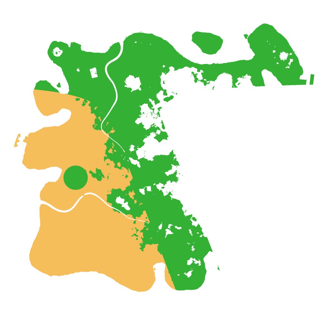 Biome Rust Map: Procedural Map, Size: 3500, Seed: 1146293910