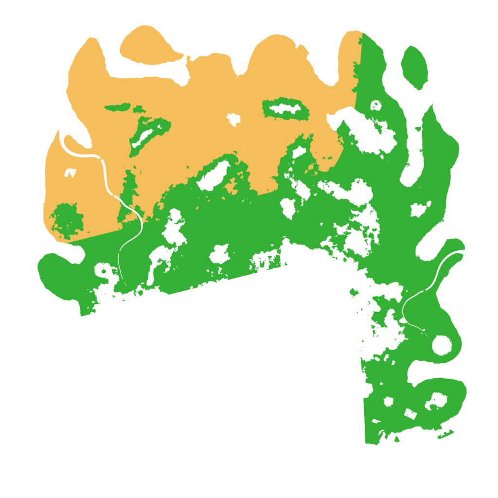 Biome Rust Map: Procedural Map, Size: 4500, Seed: 520515771