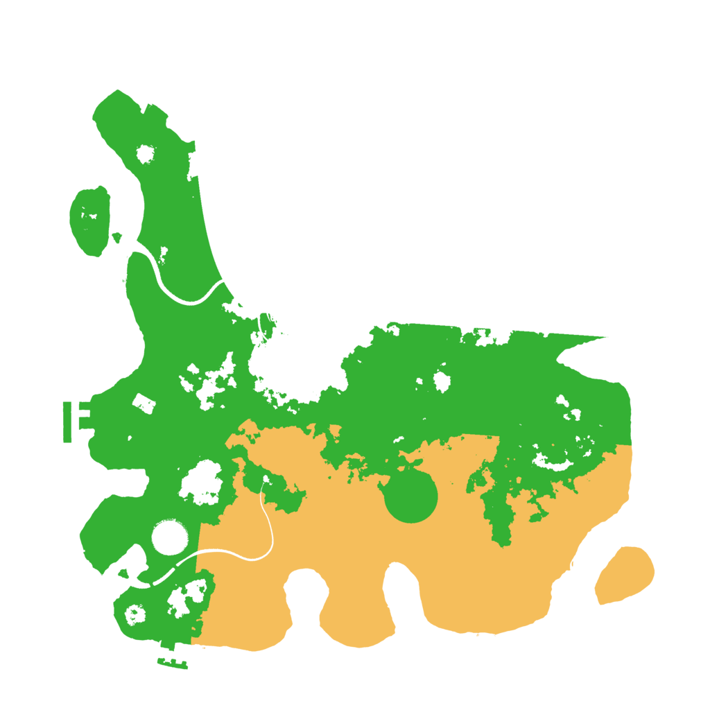 Biome Rust Map: Procedural Map, Size: 3500, Seed: 242445183