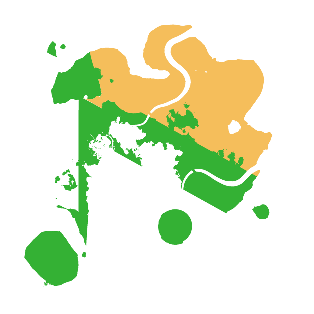 Biome Rust Map: Procedural Map, Size: 2500, Seed: 1916256637