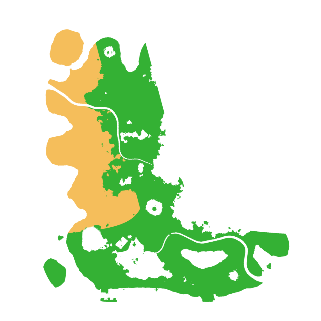 Biome Rust Map: Procedural Map, Size: 3000, Seed: 2760