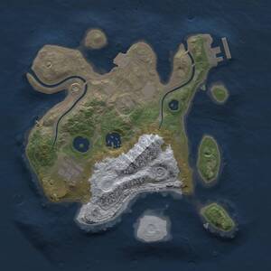 Thumbnail Rust Map: Procedural Map, Size: 2500, Seed: 50010, 5 Monuments
