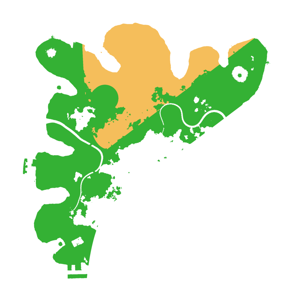 Biome Rust Map: Procedural Map, Size: 3000, Seed: 91657