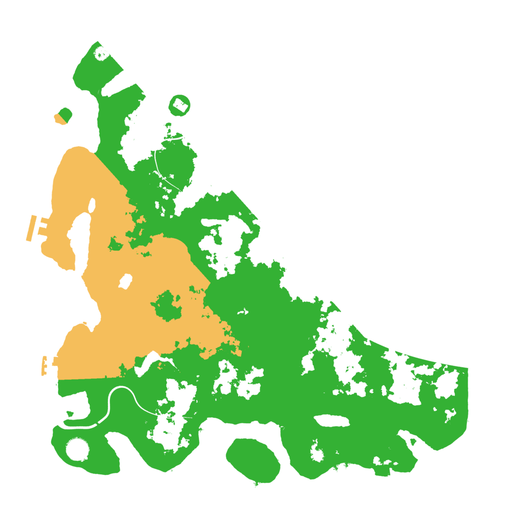 Biome Rust Map: Procedural Map, Size: 4000, Seed: 15057
