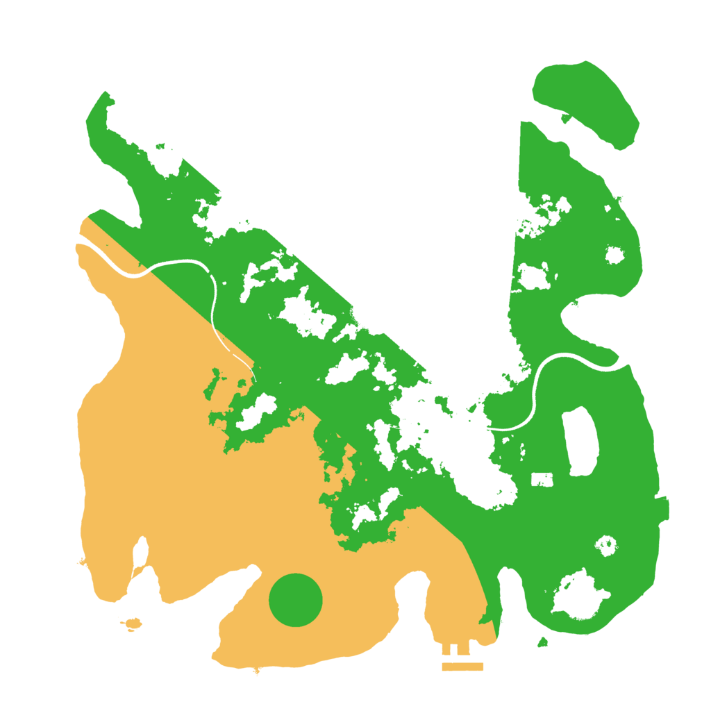 Biome Rust Map: Procedural Map, Size: 3500, Seed: 640025280