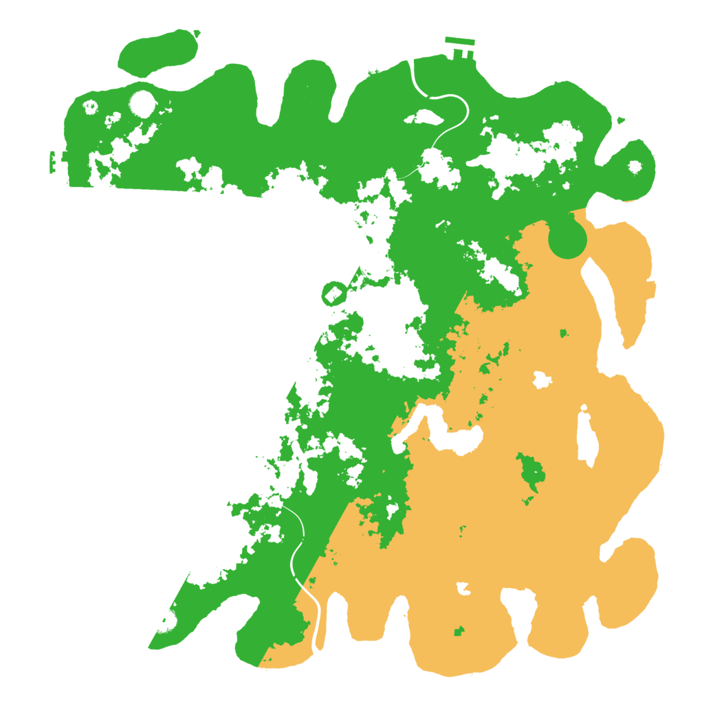 Biome Rust Map: Procedural Map, Size: 4800, Seed: 302585380