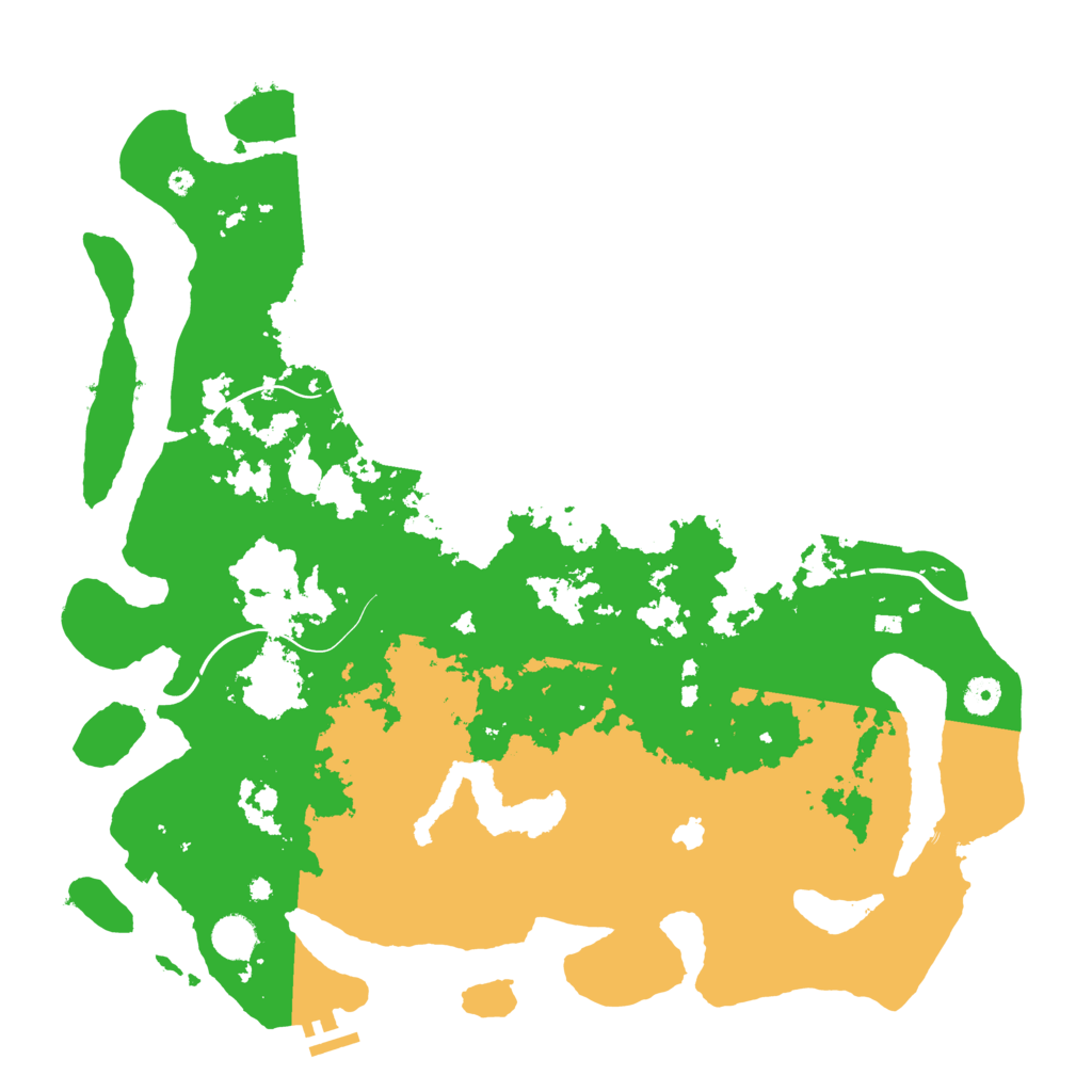 Biome Rust Map: Procedural Map, Size: 4350, Seed: 35683578