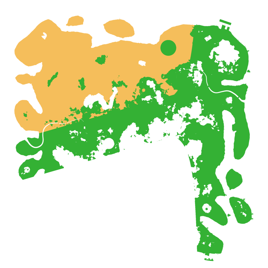 Biome Rust Map: Procedural Map, Size: 4500, Seed: 1215691646