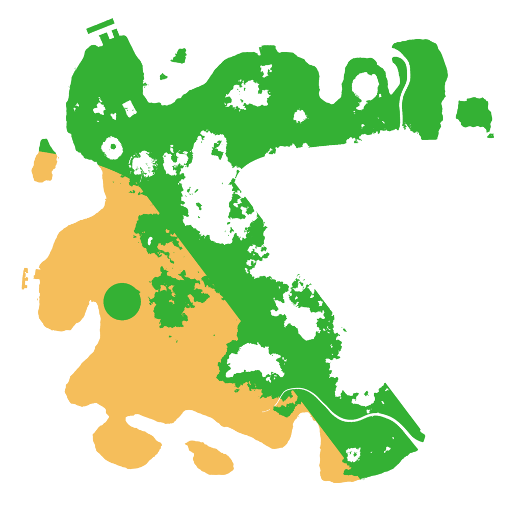 Biome Rust Map: Procedural Map, Size: 3700, Seed: 1666709558