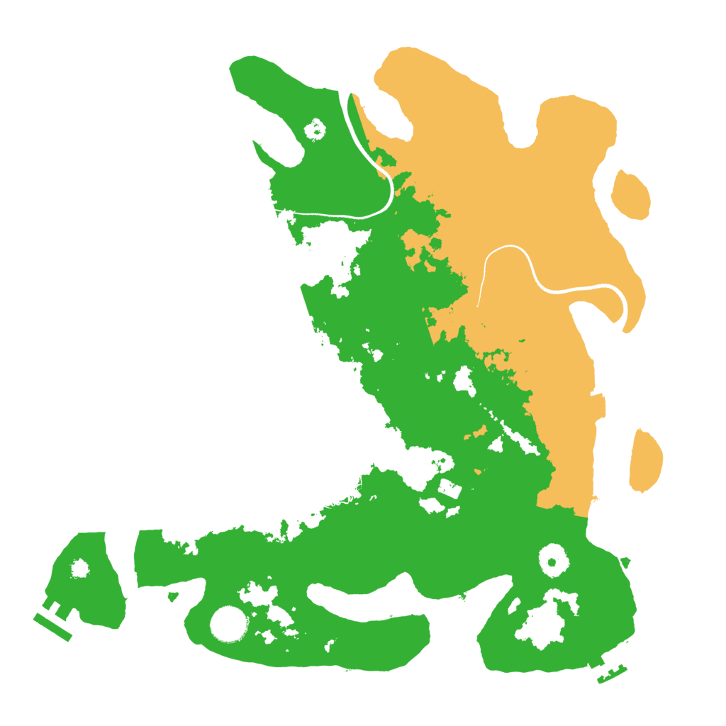 Biome Rust Map: Procedural Map, Size: 3500, Seed: 1215511546