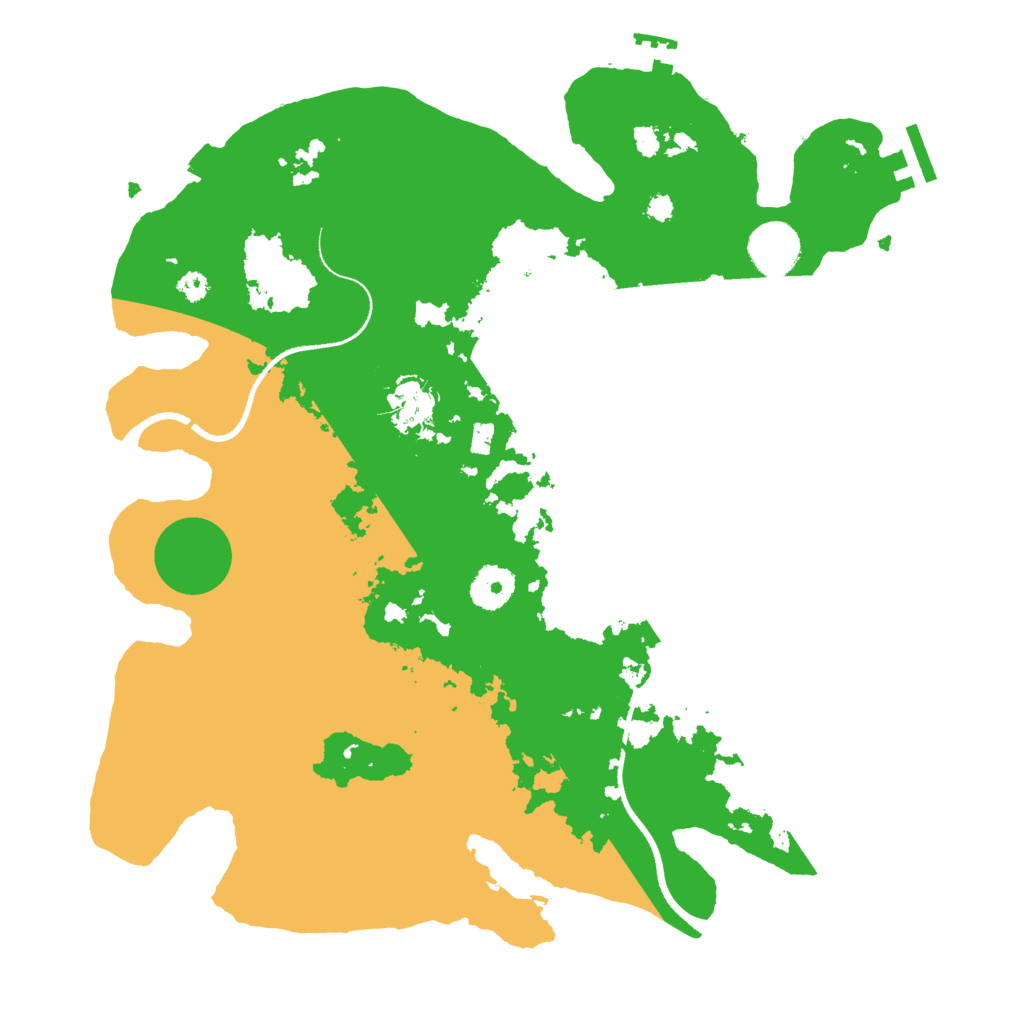 Biome Rust Map: Procedural Map, Size: 3500, Seed: 545108654