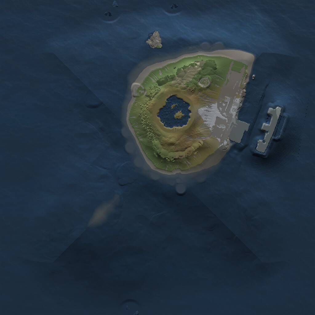 Rust Map: Procedural Map, Size: 1000, Seed: 290604028, 2 Monuments