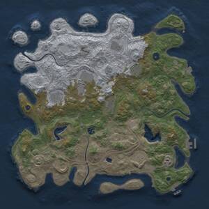 Thumbnail Rust Map: Procedural Map, Size: 4250, Seed: 1219710478, 16 Monuments