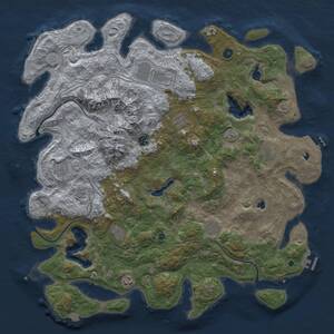 Thumbnail Rust Map: Procedural Map, Size: 5000, Seed: 648255, 15 Monuments