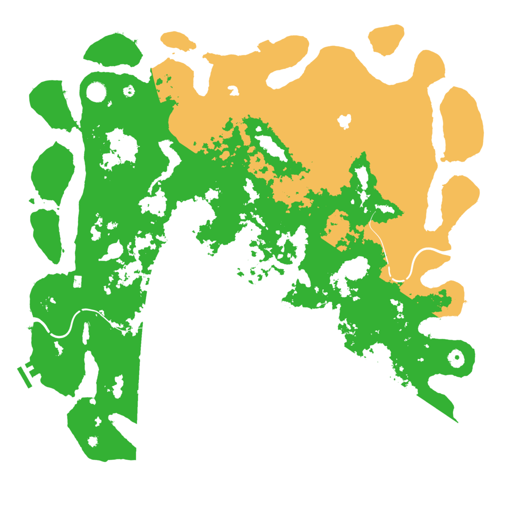 Biome Rust Map: Procedural Map, Size: 4500, Seed: 748307955