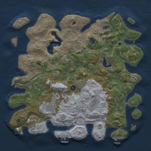 Thumbnail Rust Map: Procedural Map, Size: 4250, Seed: 1404394994, 14 Monuments