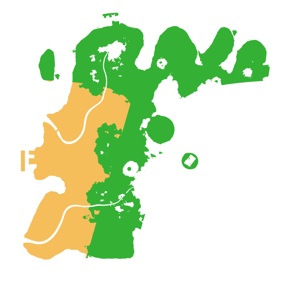 Biome Rust Map: Procedural Map, Size: 2900, Seed: 215