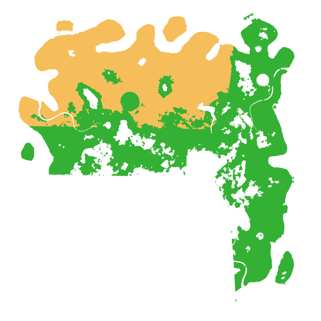 Biome Rust Map: Procedural Map, Size: 4550, Seed: 105118559