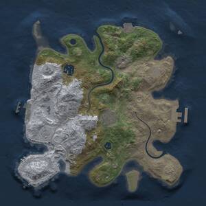 Thumbnail Rust Map: Procedural Map, Size: 2800, Seed: 764320958, 9 Monuments