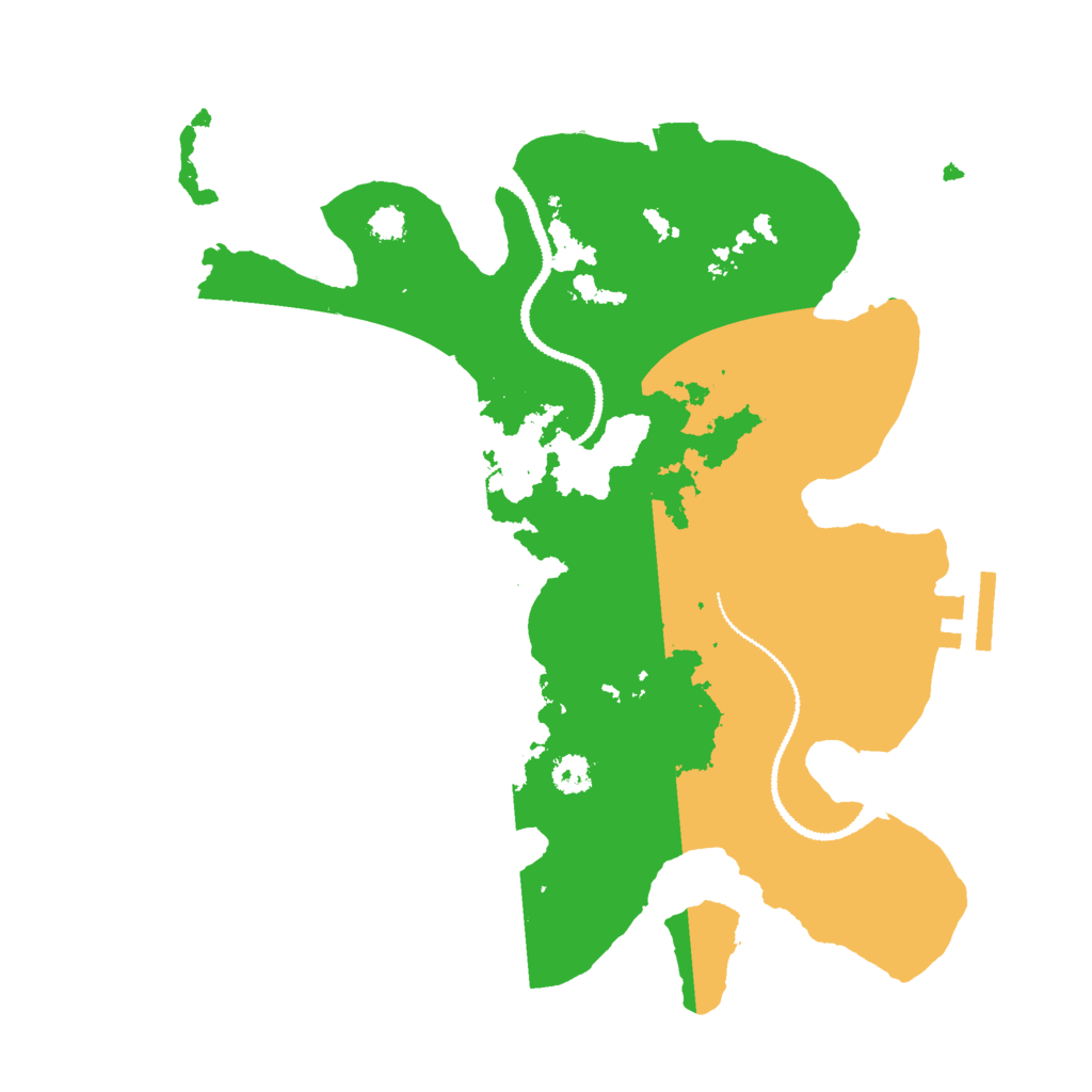 Biome Rust Map: Procedural Map, Size: 2800, Seed: 764320958