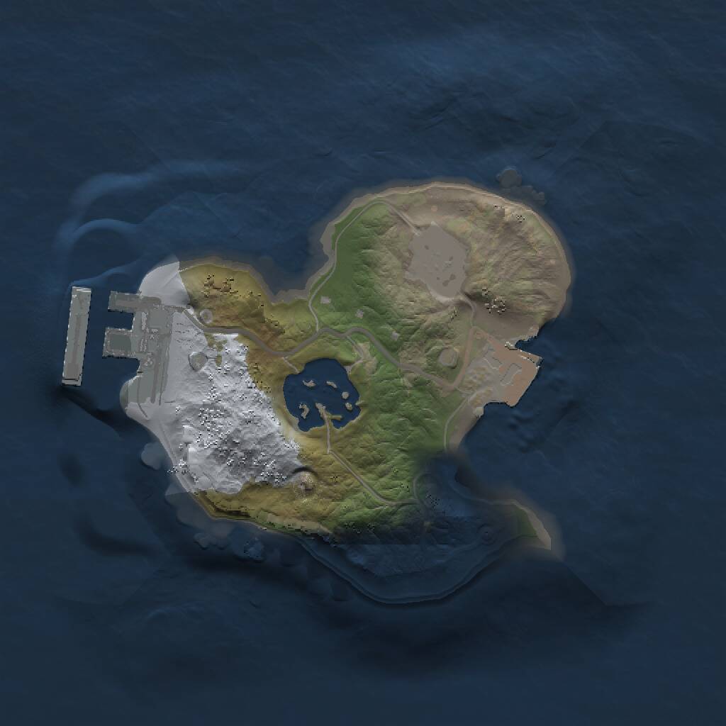 Rust Map: Procedural Map, Size: 1500, Seed: 44216468, 3 Monuments