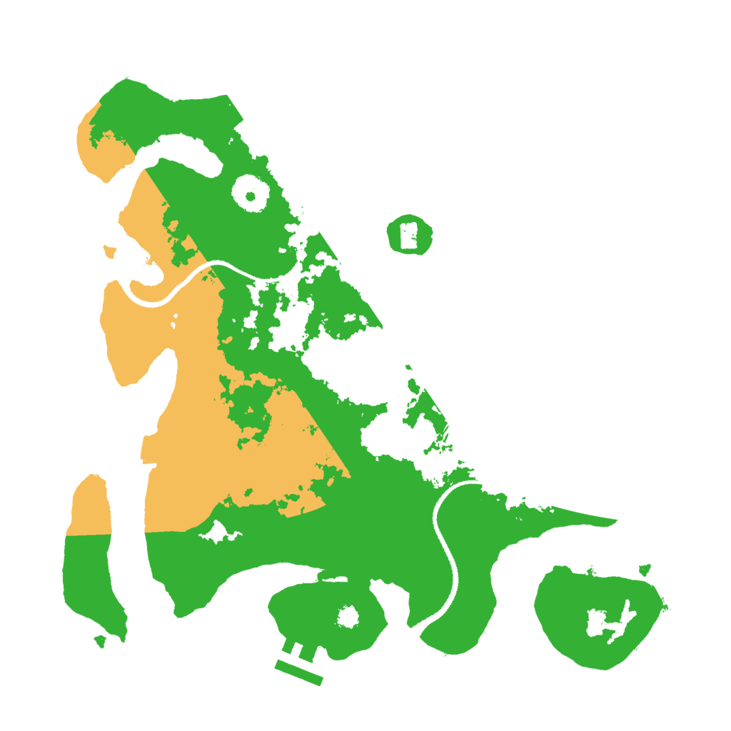 Biome Rust Map: Procedural Map, Size: 3000, Seed: 69420911