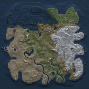 Thumbnail Rust Map: Procedural Map, Size: 4250, Seed: 256489781, 14 Monuments