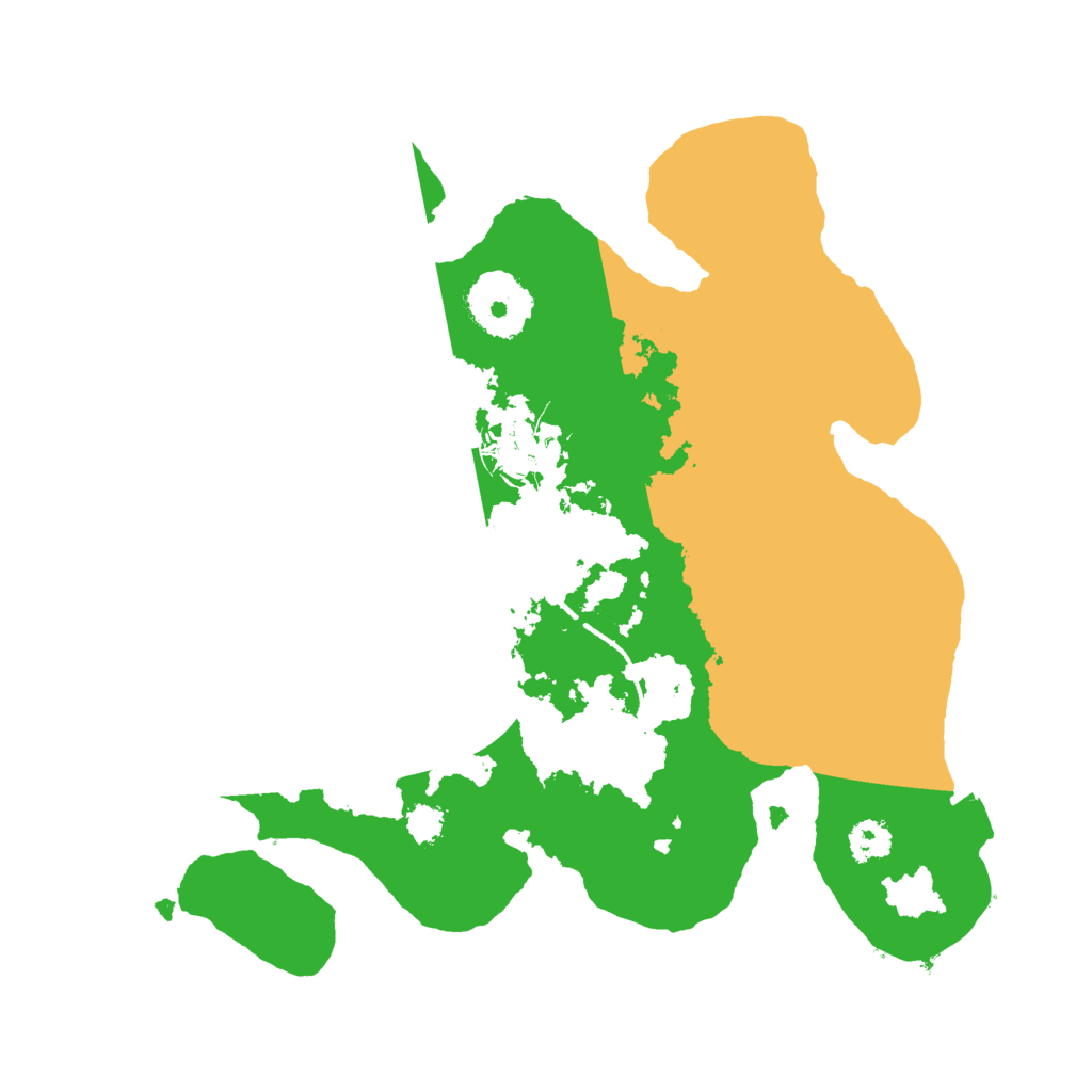 Biome Rust Map: Procedural Map, Size: 2600, Seed: 995869182