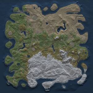 Thumbnail Rust Map: Procedural Map, Size: 5000, Seed: 6759, 17 Monuments