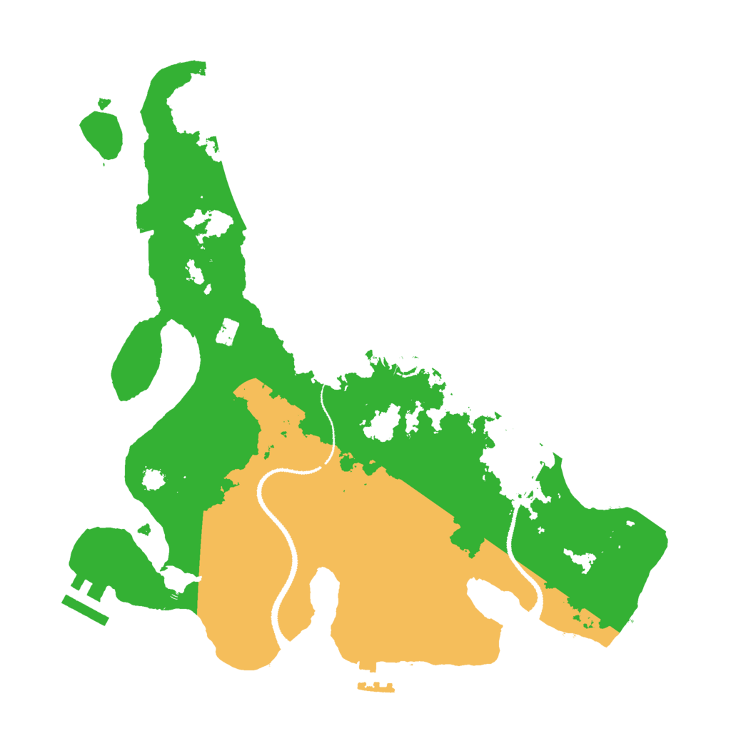 Biome Rust Map: Procedural Map, Size: 3000, Seed: 2109277167