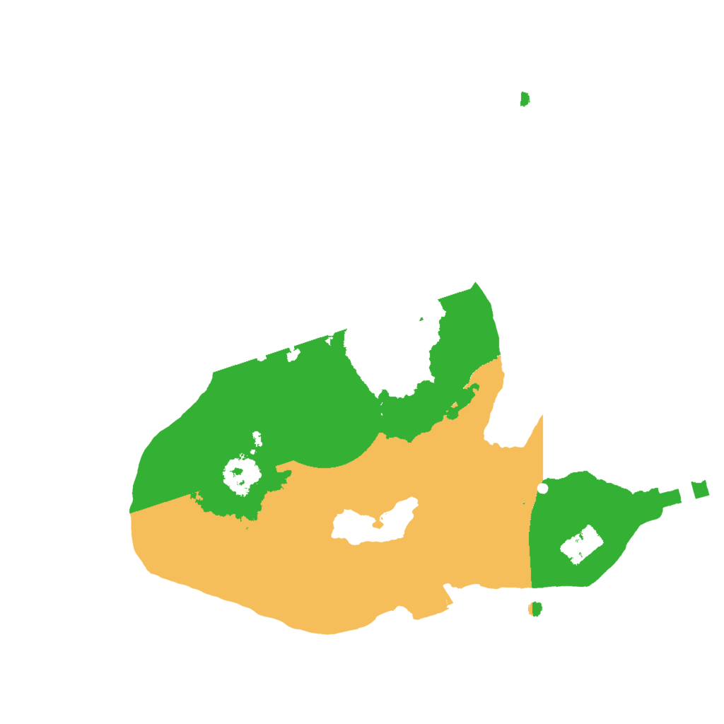 Biome Rust Map: Procedural Map, Size: 2000, Seed: 97588182