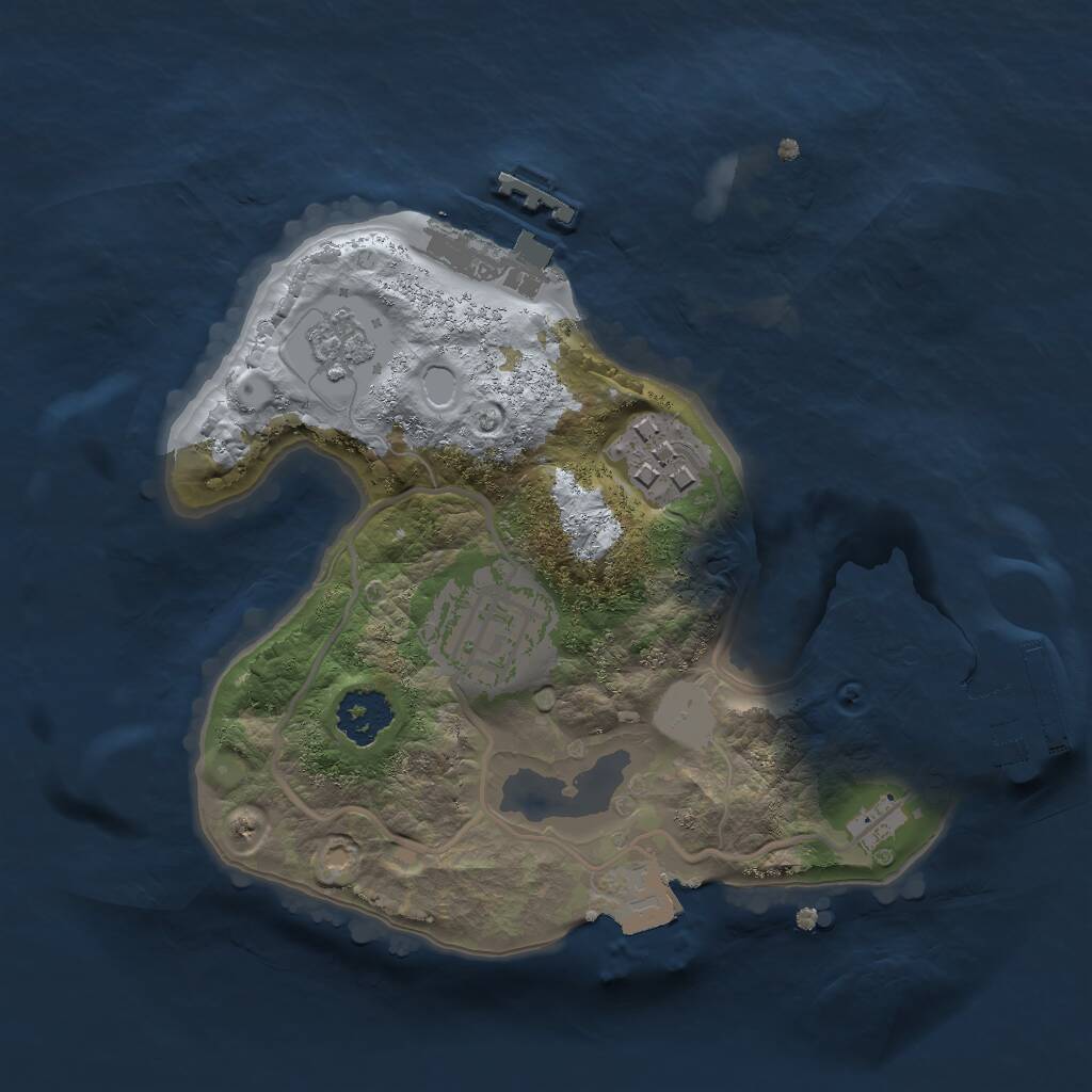 Rust Map: Procedural Map, Size: 2000, Seed: 97588182, 6 Monuments